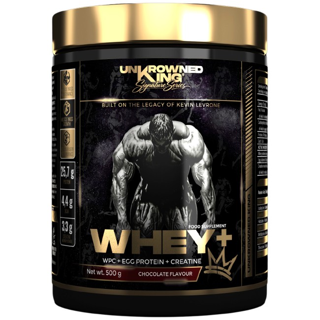 Uncrowned King by Kevin Levrone Whey+ Protein | with Whey Concentrate, Egg Protein &amp; Creatine