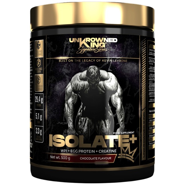 Uncrowned King by Kevin Levrone Isolate+ Protein | with Whey Isolate, Egg Protein & Creatine