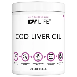 DY Life Cod Liver Oil 408.8 mg | with Vitamin A &amp; D3 pro diety