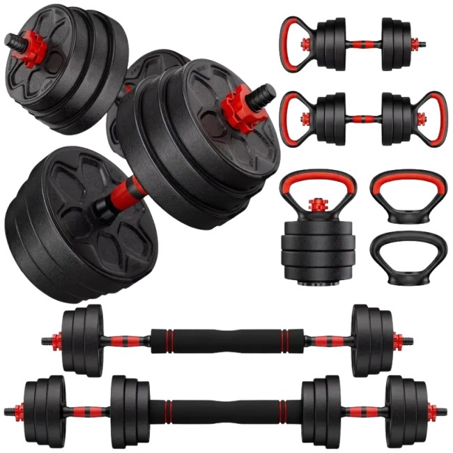Armageddon Sports Box with Bar, Dumbells &amp; Kettlebell