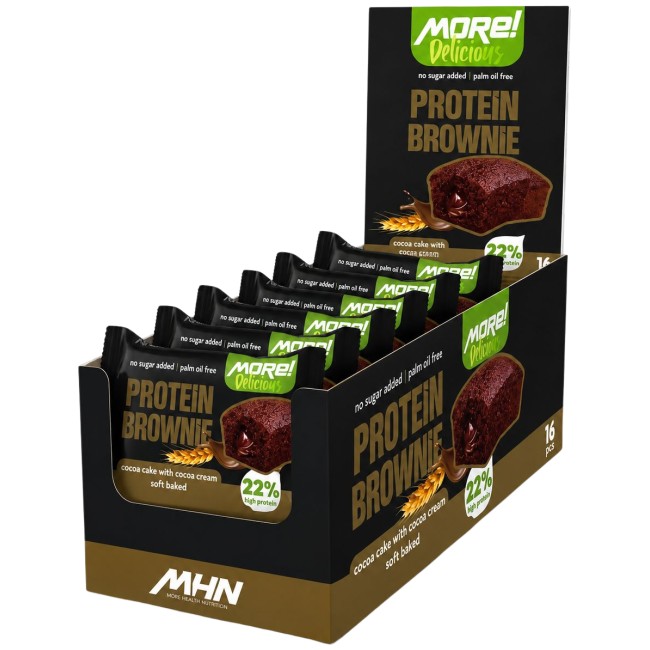 Protein Brownie with Zero Added Sugar | 22% High Protein от MHN | More Healthy Nutrition