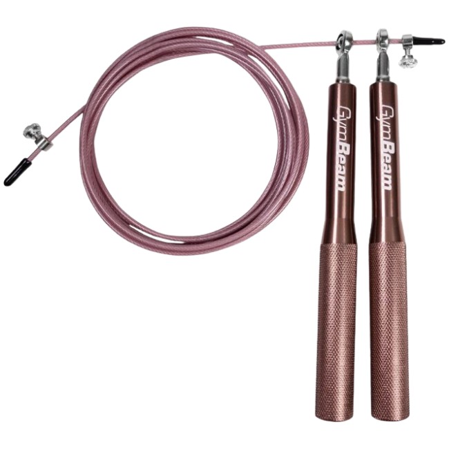 GymBeam Metal Jumping Rope -  Rose Gold