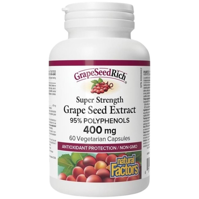 Natural Factors GrapeSeedRich | Grape Seed Extract 400 mg