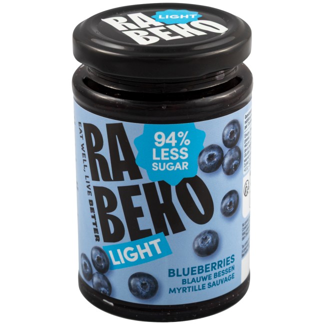 Rabeko Light Jam - Blueberries | 94% Less Sugar