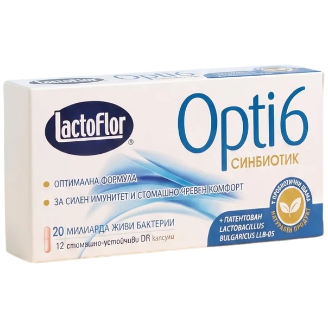 LactoFlor Opti6 | Synbiotic with 20 Billion CFU