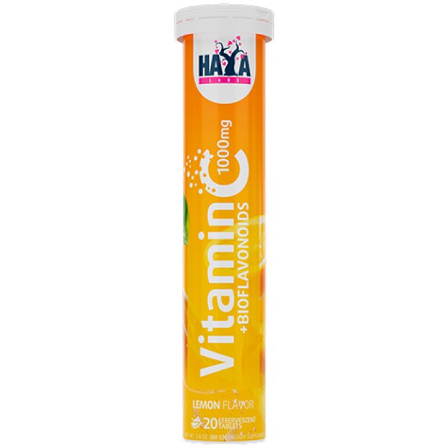 Haya Labs Vitamin C 1000 mg + Bioflavonoids Effervescent Tabs