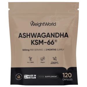Ashwagandha KSM-66 250 mg with Black Pepper + Vitamin B6 pro diety
