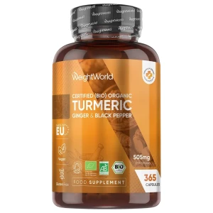Organic Turmeric 480 mg with Ginger &amp; Black Pepper pro diety