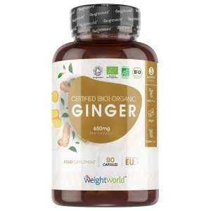 Organic Ginger Root 650 mg pro diety