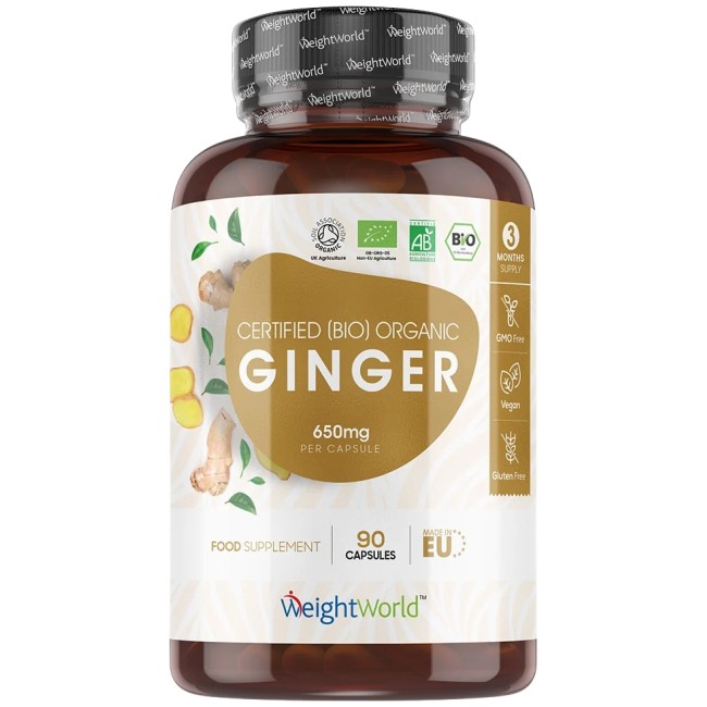 Weight World Organic Ginger Root 650 mg
