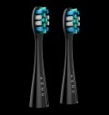 AENO Replacement toothbrush heads, Black, Dupont bristles, 2pcs in set (for ADB0002S/ADB0001S) за хранителни режими