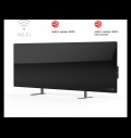 AENO Premium Eco Smart Heater, 700W, Tempered glass, Infrared+convection heating type, Plug type: Europe (E/F type), BLACK за хранителни режими