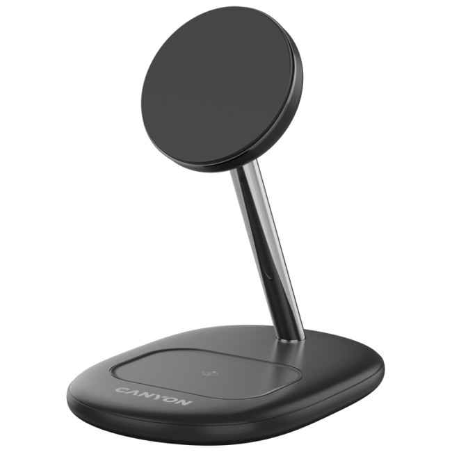 CANYON wireless charger WCS-205 15W Qi2 2in1 Black от Canyon