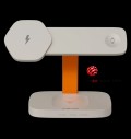 CANYON Wireless Charging Station Hexagon 310 3in1 LightGrey/Orange за хранителни режими