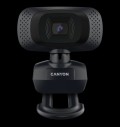 CANYON webcam C3 HD 720p Black за хранителни режими