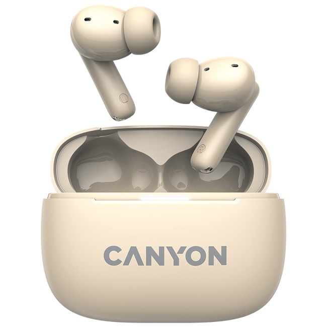 CANYON headset OnGo TWS-10 ANC+ENC Beige от Canyon