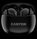 CANYON headset TWS-5 Black за хранителни режими
