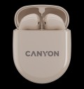 CANYON headset TWS-6 Beige за хранителни режими