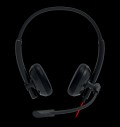 CANYON PC headset HS-07 PC Mic 3.5/USB Flat 2.8m Black за хранителни режими