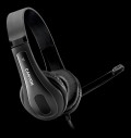CANYON PC headset HSC-1 PC Mic Flat 2m Black за хранителни режими