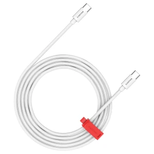 CANYON cable CC100AB C-C 100W Braided 1.2m White за хранителни режими