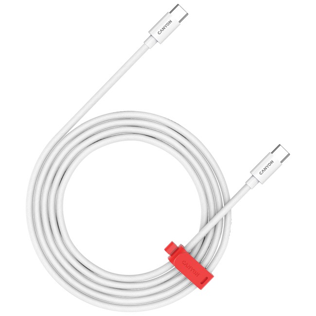 CANYON cable CC60AB C-C 60W Braided 1.2m White от Canyon
