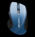 CANYON 2.4Ghz wireless mouse, optical tracking - blue LED за хранителни режими