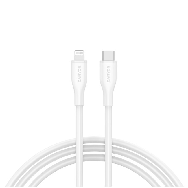 CANYON cable CLNM60 C-L 60W MFI 1m Silicon White от Canyon