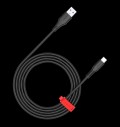 CANYON cable Onwire 18TP USB-A to USB-C 2m,18W TPE 2m Black за хранителни режими