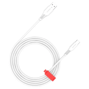 CANYON cable Onwire 18TP USB-A to USB-C 2m,18W TPE 2m White за хранителни режими