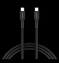 CANYON cable OnWire 60CL C-C 60W COLOR Braided 1m Black за хранителни режими