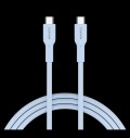 CANYON cable OnWire 60CL C-C 60W COLOR Braided 1m Light Blue за хранителни режими