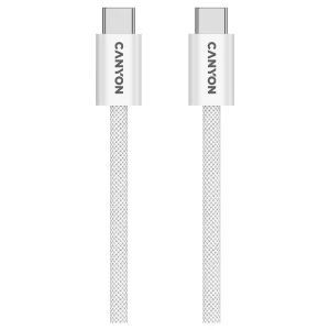 CANYON cable OnWire 60MG C-C 60W Magnet Braided 1m White за хранителни режими