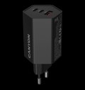 CANYON charger HEXAGON 65 GaN 65W 2xPD 1xQC EU Black за хранителни режими
