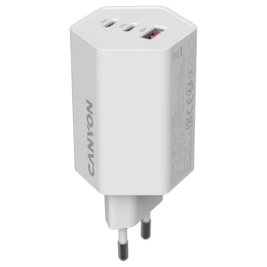 CANYON charger HEXAGON 65 GaN 65W 2xPD 1xQC EU White за хранителни режими