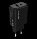 CANYON charger OnCharge 200 20W 1xPD 1xQC EU Black за хранителни режими
