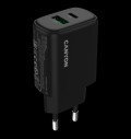 CANYON charger OnCharge 250 25W 1xPD 1xQC EU Black за хранителни режими