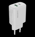 CANYON charger OnCharge 250 25W 1xPD 1xQC EU White за хранителни режими