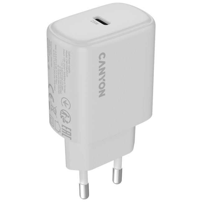 CANYON charger OnCharge 250 25W 1xPD EU White от Canyon