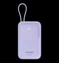 CANYON power bank OnPower 101 built-in cable 10000 mAh PD22.5W Purple за хранителни режими