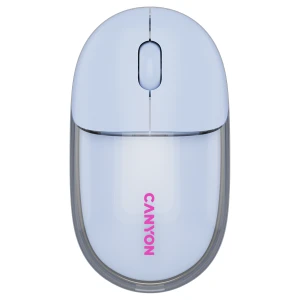 CANYON mouse OnClick 24 BT/ Wireless Transparent/Blue за хранителни режими