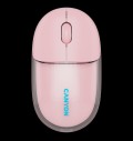 CANYON mouse OnClick 24 BT/ Wireless Transparent/Pink за хранителни режими