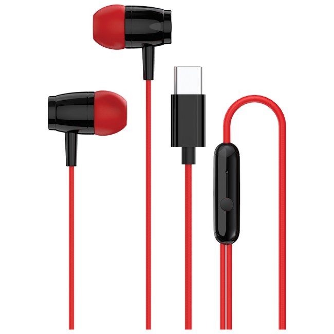 CANYON headphones SEP-5 TYPE-C Red от Canyon