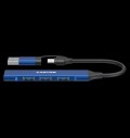 CANYON hub DS-02 4in1 USB-A/C Blue за хранителни режими