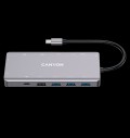 CANYON hub DS-12 13in1 4k USB-C Dark Grey за хранителни режими