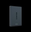 CANYON magnetic power bank OnPower 511 PD20W 10000mAh Aluminium Interstellar Black за хранителни режими