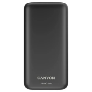 CANYON power bank PB-301 LED 30000 mAh PD 20W QC 3.0 Black за хранителни режими