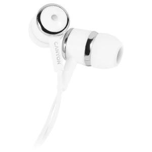CANYON Stereo earphones with microphone, White за хранителни режими