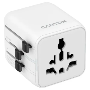CANYON Travel Adapter OnTour One EU/UK/US/AUS White за хранителни режими