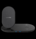 CANYON wireless charger WS-202 10W 2in1 Black за хранителни режими